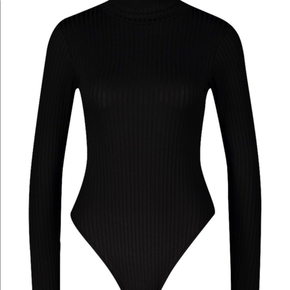 Boohoo Black Turtle Neck Bodysuit - Picture 3 of 3